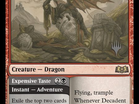 Decadent Dragon    Expensive Taste (Promo Pack) [Wilds of Eldraine Promos] Online