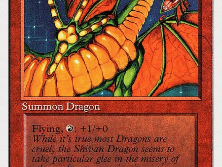 Shivan Dragon [Summer Magic   Edgar] For Sale