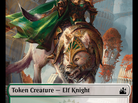 Elf Knight    Dragon Double-Sided Token [Ravnica Remastered Tokens] Online now