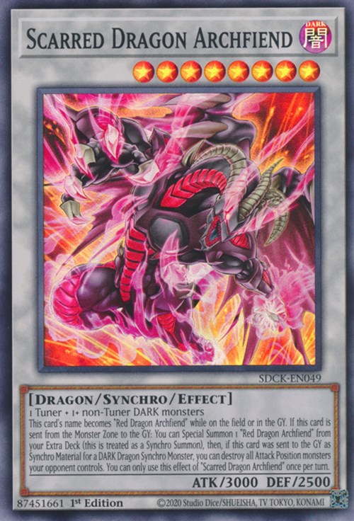 Scarred Dragon Archfiend [SDCK-EN049] Super Rare For Sale