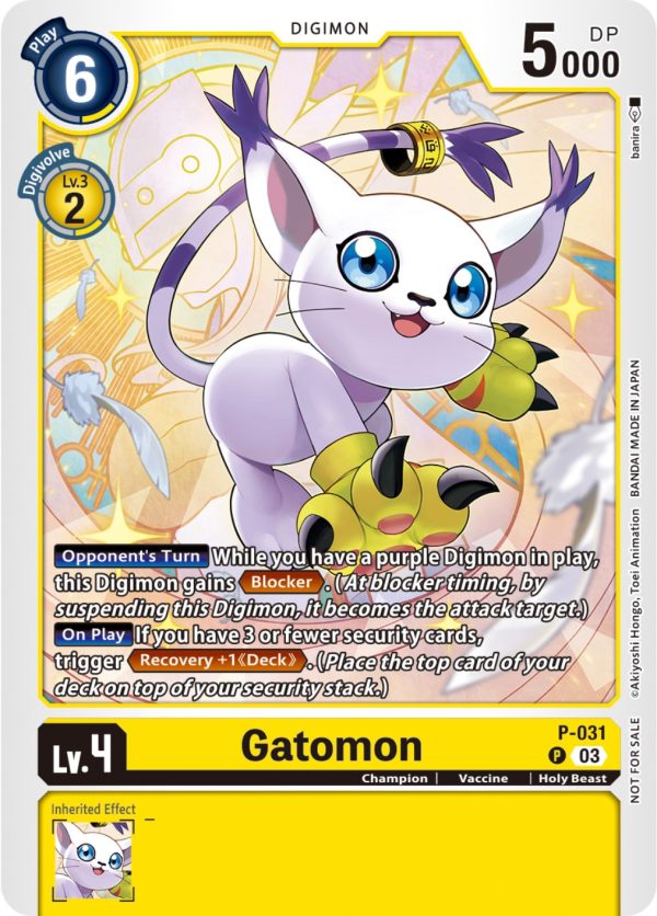 Gatomon [P-031] (Blast Ace Pre-Release) [Promotional Cards] Sale