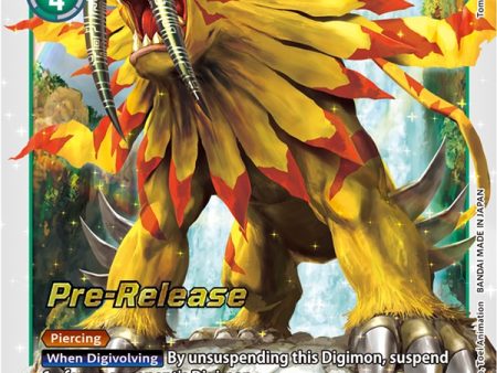 SaberLeomon [BT14-054] [Blast Ace Pre-Release Cards] Online Sale