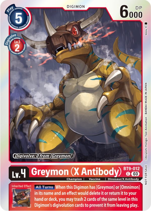 Greymon [BT9-012] (X Antibody) (Blast Ace Pre-Release Winner) [X Record] For Discount